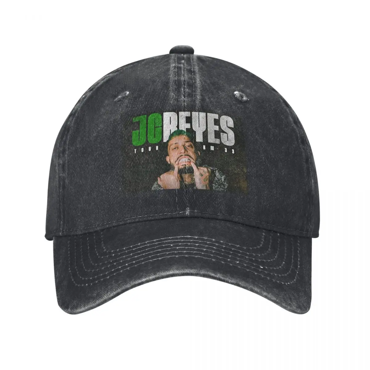 Rapper Jc Reyes Album Tour Graphic Baseball Caps Fashion Denim Fabric Hats Outdoor Baseball Cowboy Hat for Men Women
