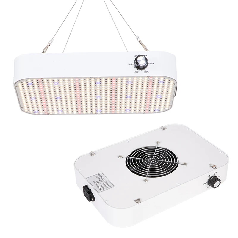 Imagem -02 - Dimmable Led Grow Light para Plantas de Interior Crescer Luz Tenda uv Incluído Espectro Completo Lâmpadas Crescentes Silencioso Ventilador Construído 1000w