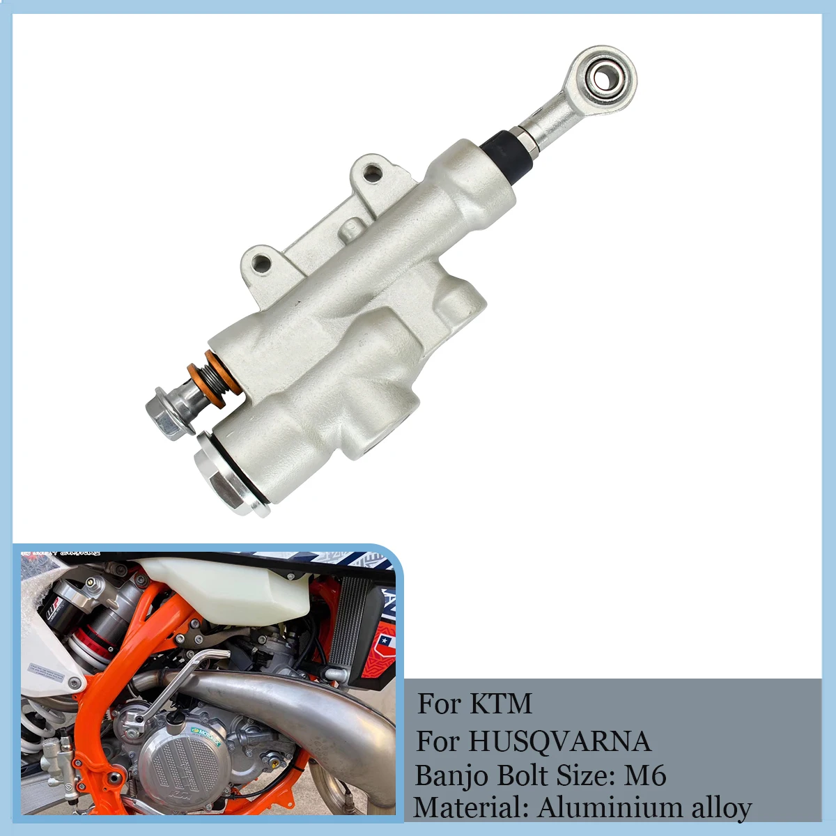 

Motorcycle Rear Hydraulic Brake Master Cylinder Pump Rear Brake Pump For KTM 125-530 SX SXF XC XCF EXC EXCF For Husqvarna