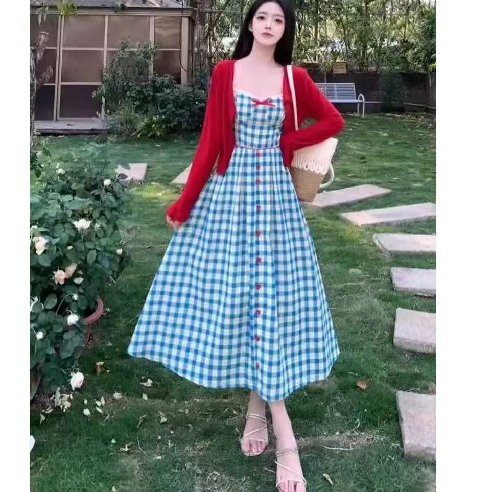 Vestidos sin mangas para mujer, novedad de primavera, gasa, lunares, círculo, estampado con estampado gráfico, patrones coloridos de neón para ir al trabajo Y2K