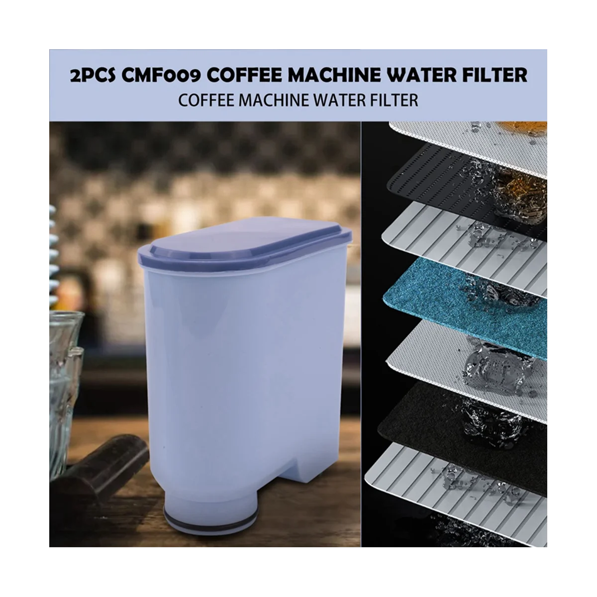 Filtre à eau de rechange pour machine à café Philips, pour détartrage, Saeco AquaClean Pound CA6903/10/00/01/22/47 CMF009, 3 pièces