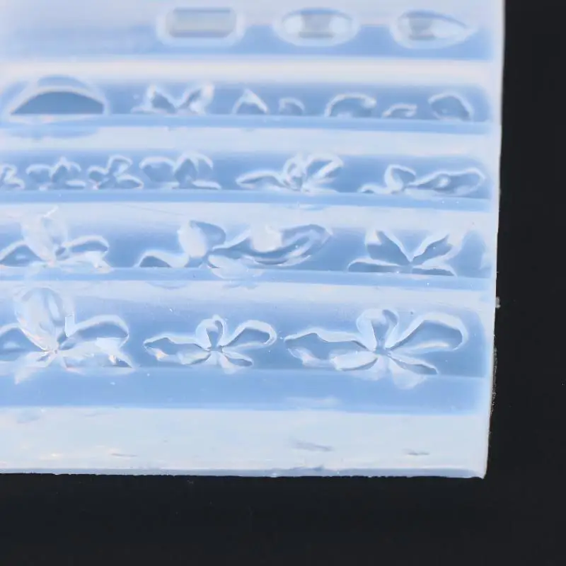 1 Stück Silikon-Blumen- und Edelsteinform mit Antihaftbeschichtung und verschiedenen Designs für Kuchendekoration, Zuckerkunst, DIY-Schmuckherstellung – Detail 4