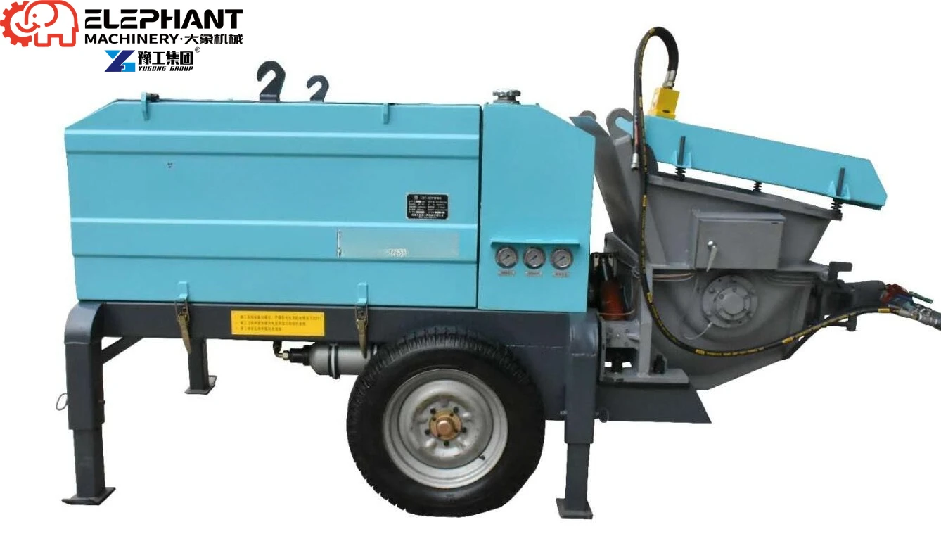 Mini Electric Powered Concrete Mixer And Pump Construction 30KW Diesel Powered Shotcrete Machine Truck Trailer Mounted view 5