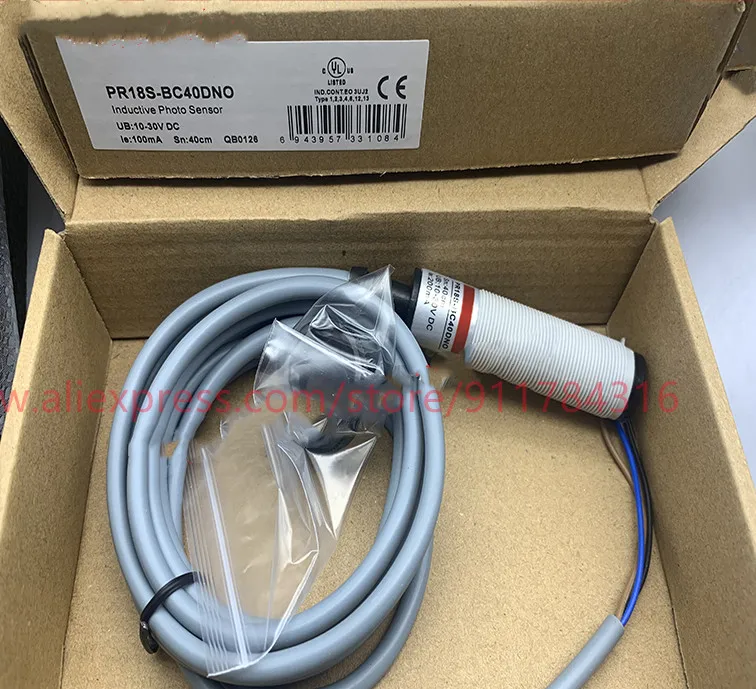 2PCS New High quality M18 diffuse reflected photoelectric switch  PR18S-BC40DNA PR18S-BC40DNR