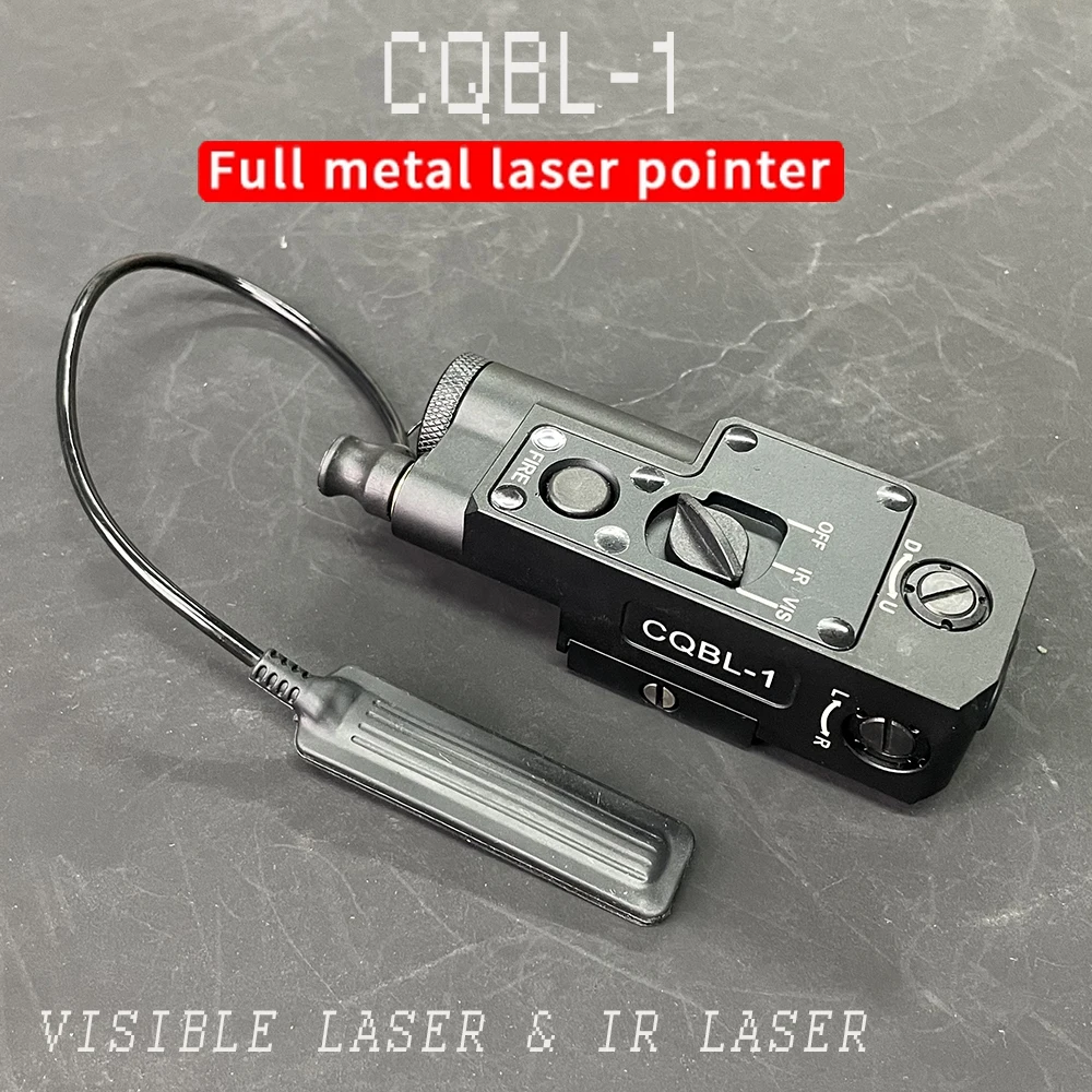 

CQBL-1 Green Laser Sight Red Dot Dual Aiming Indicator Hold Zero IR Pointer Hunting Device Airsoft Gear