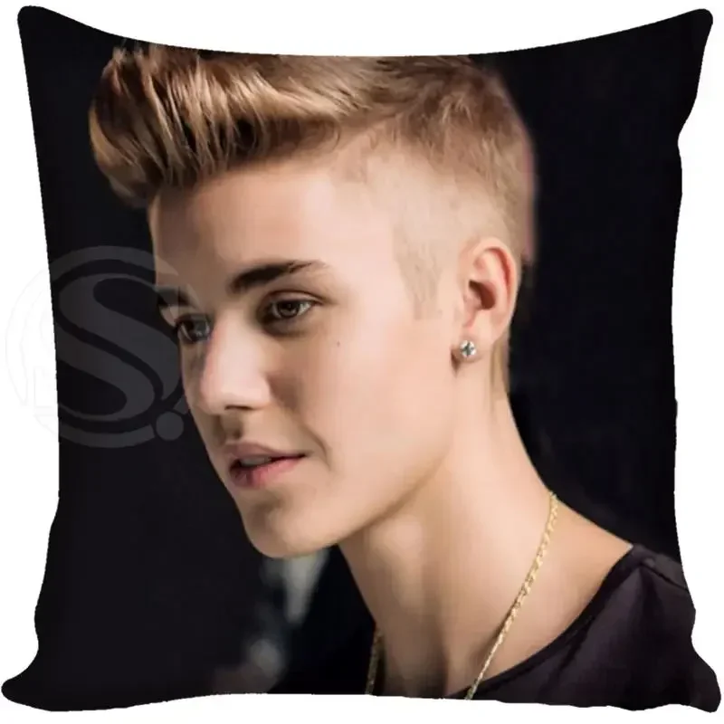 G0309 Hot Sale Custom Justin Bieber Pillowcase  Home Hot Pillow Cases 35x35cm 45x45cm Drop Shipping