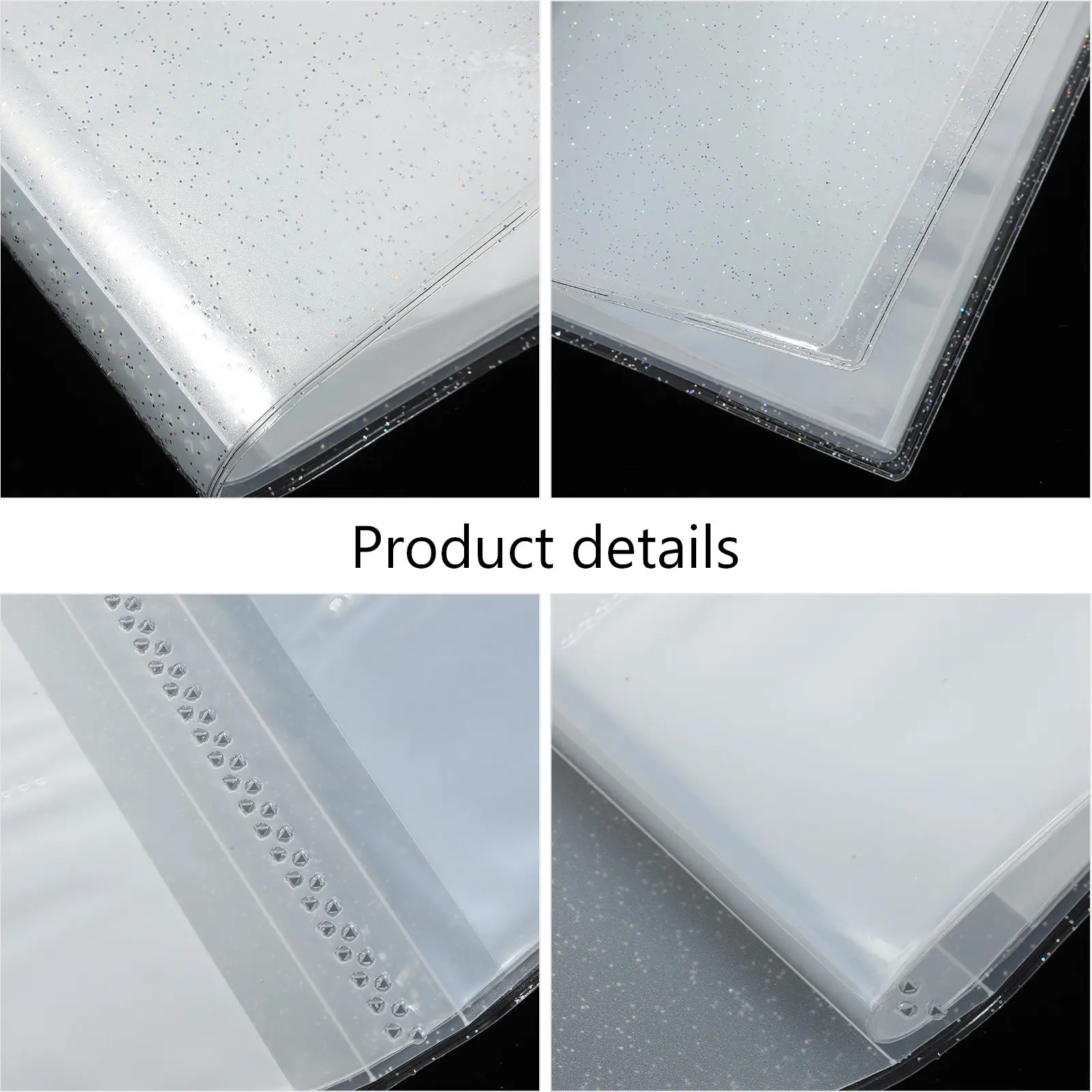1 Book Multi-Functional Jelly Photo Album Portable Tickets Storage Holder for Concert Movie Train Plane Tickets Business Cards