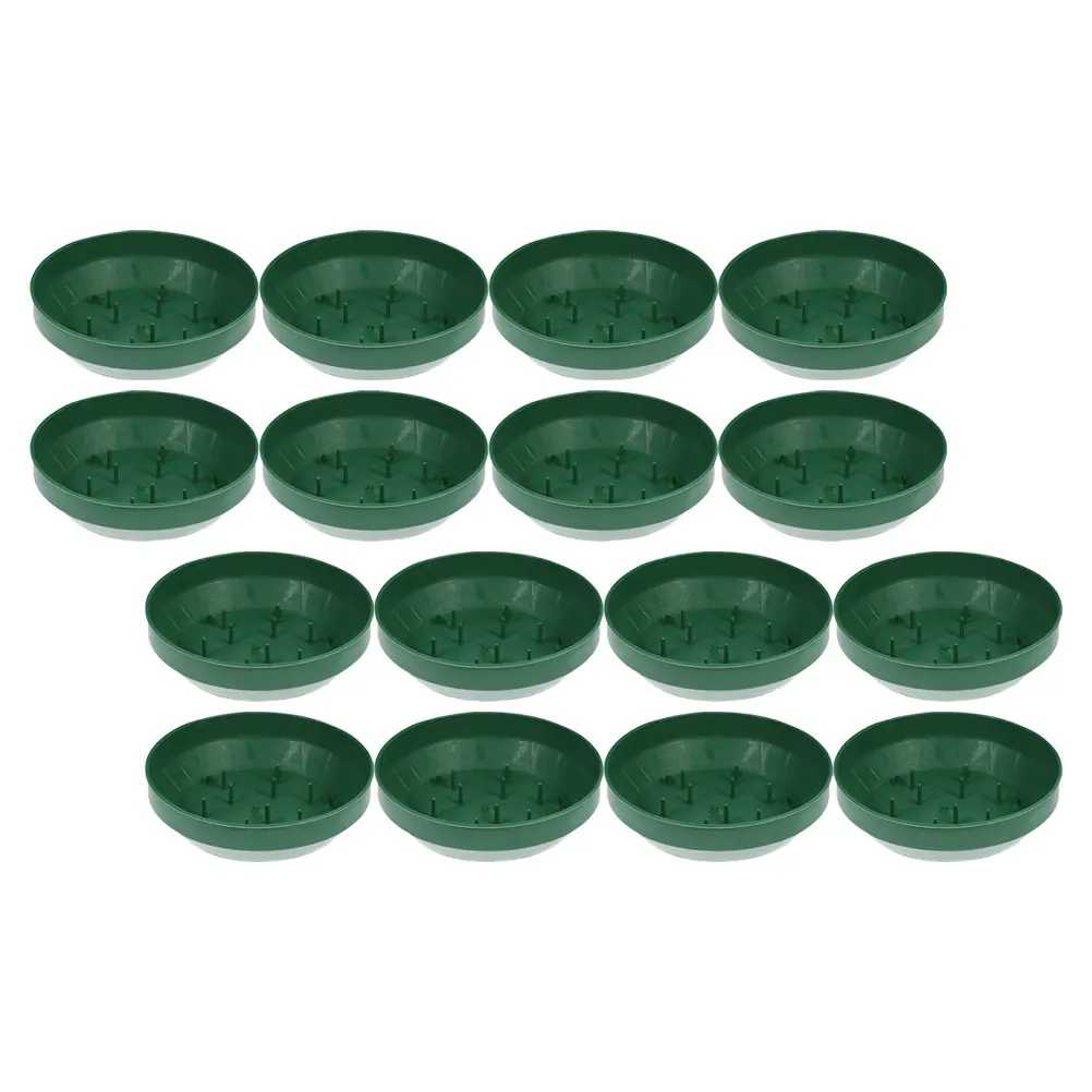 

16pcs Flower Mud Fixing Tray Arrangement Foam Trays Floral Plastic Plant Decor Wedding Special Events Stable Durable Garden
