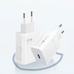 33W USB Charger Fast Charging EU/US Plug Mobile Phone Adapter For Xiaomi Quick Charger Phone Accessories U8E6