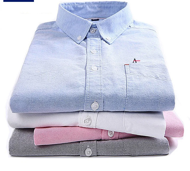 

Novo 2022 camisa para homens camisas de Algodão casuais masculino bolso regular-ajuste botão-paraho baixo camisa do homem de