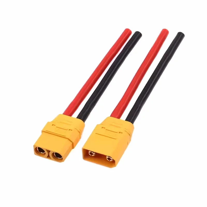 2PCS XT90H Female Male Connector Cable with 100mm 12awg Silicone Wire ESC Charger for Rc Lipo Battery Rc Drone Car Boat FPV