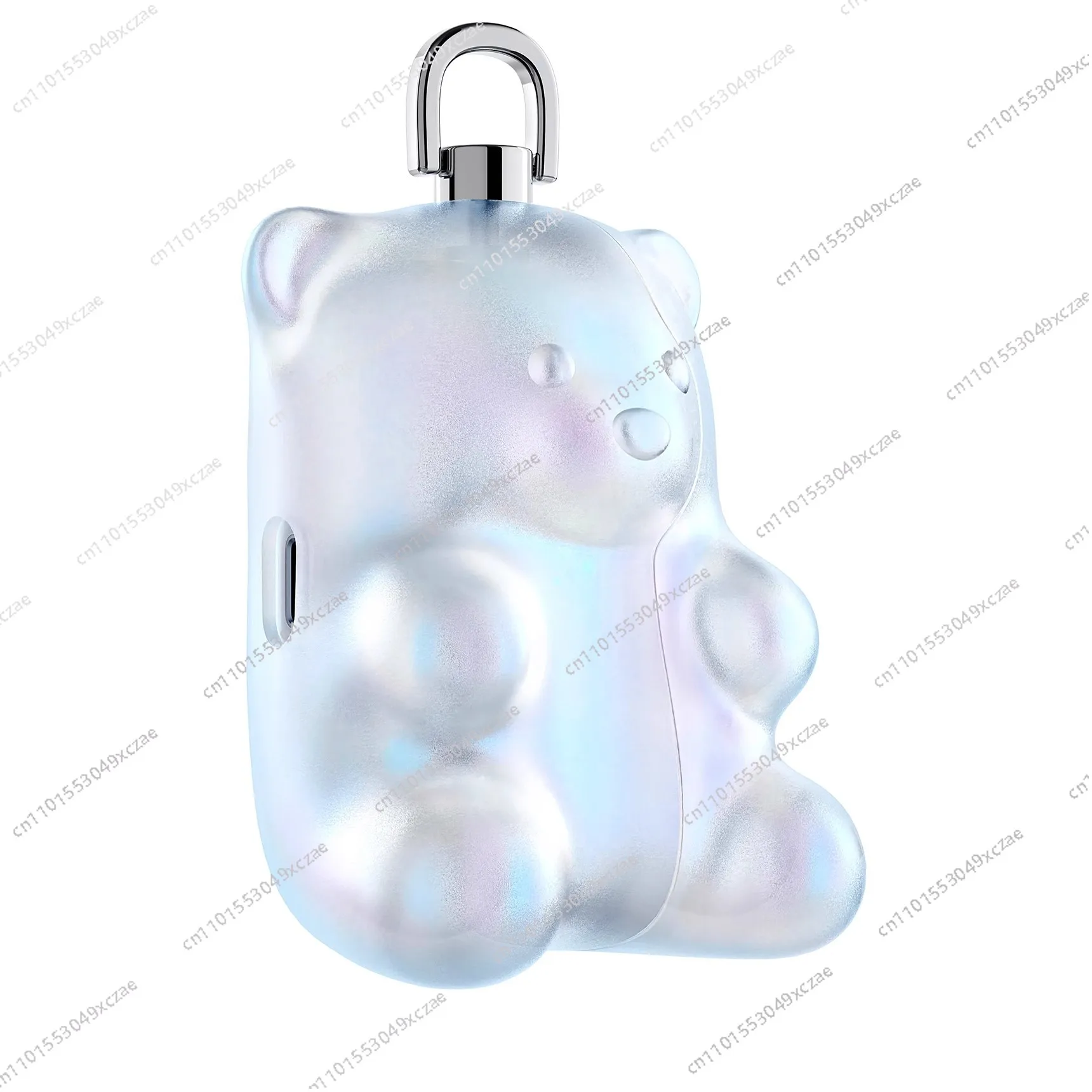 مناسبة لجهاز Apple AirPods Pro /Pro 2/3/4 حافظة سماعة أذن على شكل دب صمغ لطيف، غراء صلب ملون، غطاء واقي، مضاد للسقوط