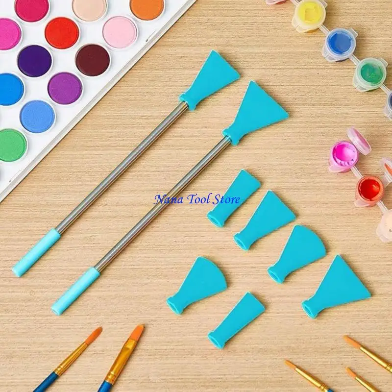 

31GJ Силиконовые стальные соломы и многоразмерные форсунки для акрилового произведенного искусства