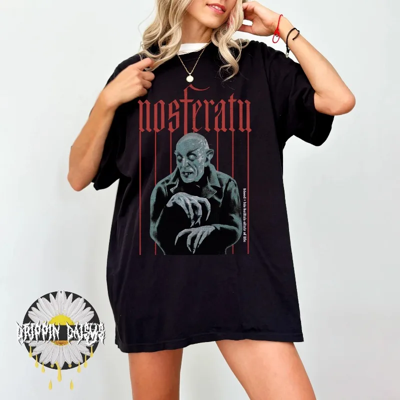 Nosferatu Pattern T-shirt for Women's Summer New Item Suitable for Both Men and Women Casual T-shirt