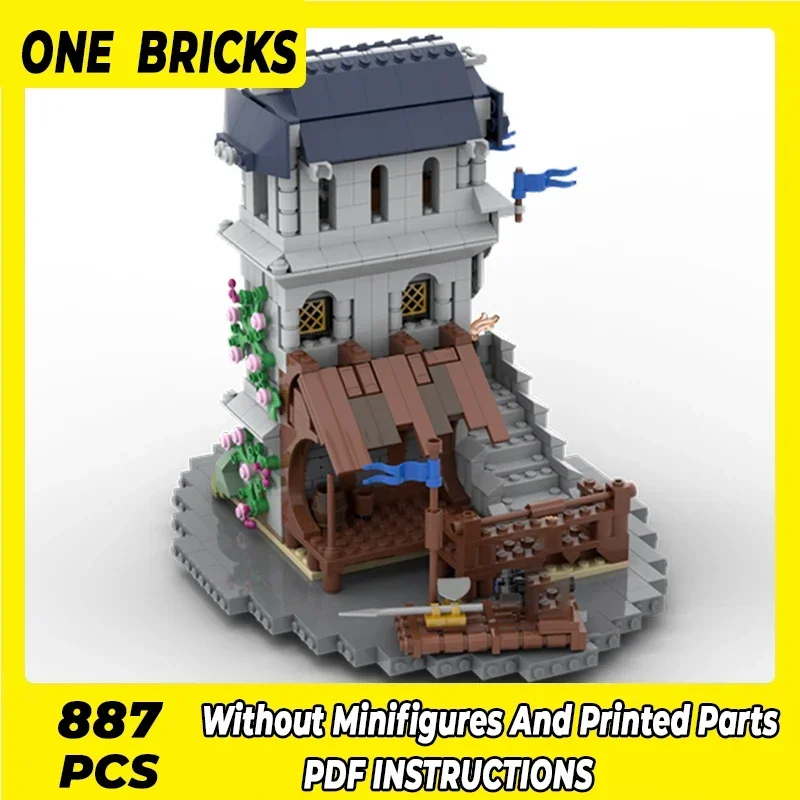 

Moc Building Bricks Military Model Black Falcon Lake Outpost Technology Modular Blocks Gifts Christmas Toys DIY Sets Assembly