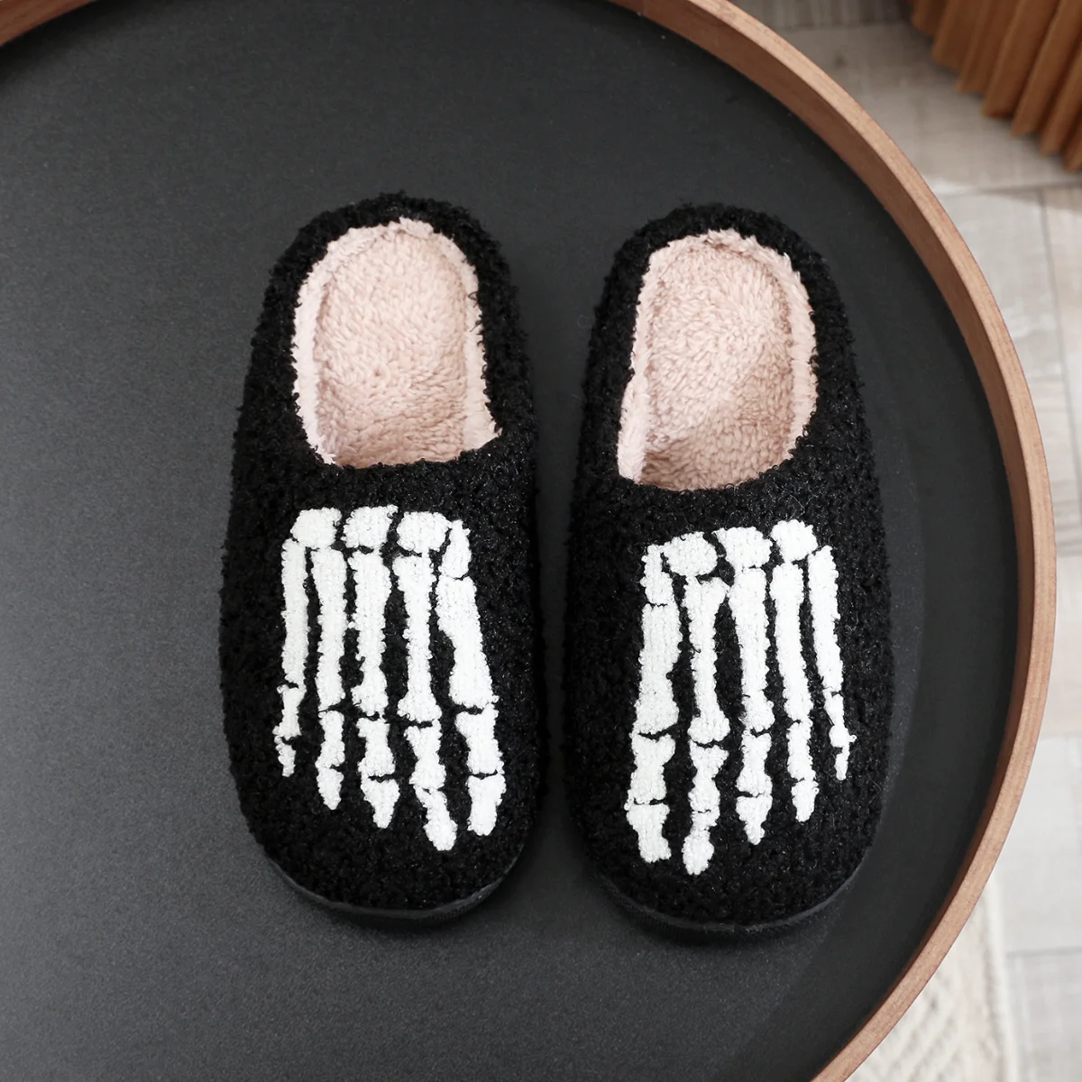 

Winter Halloween Pumpkin Pattern Cotton Slippers for Women Girl Fashion Non-slip Warm Home Women Slipper Flat Floor Shoes