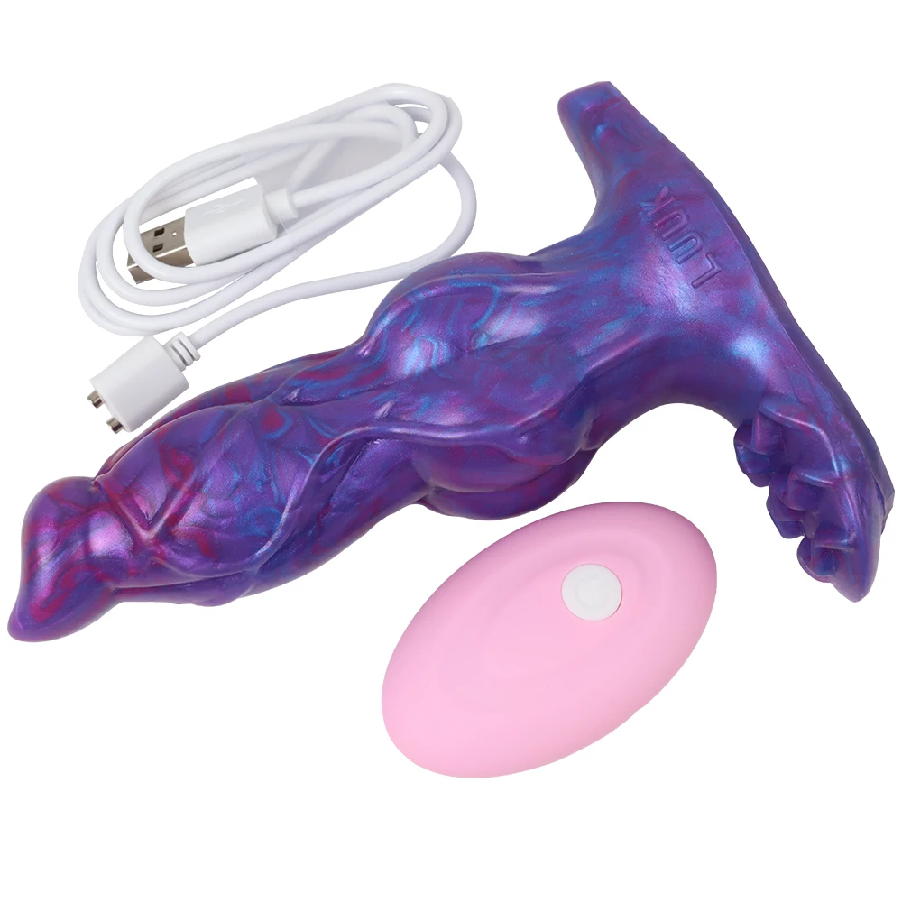 LUUK Wireless Remote Vibrator Wearable Monster Dildo Prostate Massager Masturbator Vibrating Butt Plug for Women Couple Sex Toys