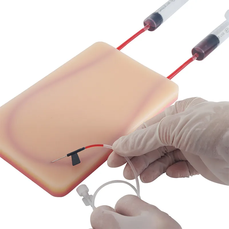 

Medical Skin Pad With Veins For Intravenous IV Injection & Suturing Training 3 Layers Human Skin Model Suture Pad