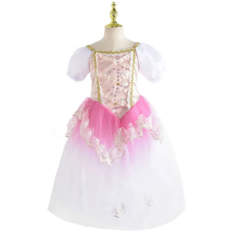 Kinderen Professionele Rok Voor Meisjes Lange Tutu Ballet Adulto Kid Swan Cosumes Prinses Dans Jurk Performance Kleding