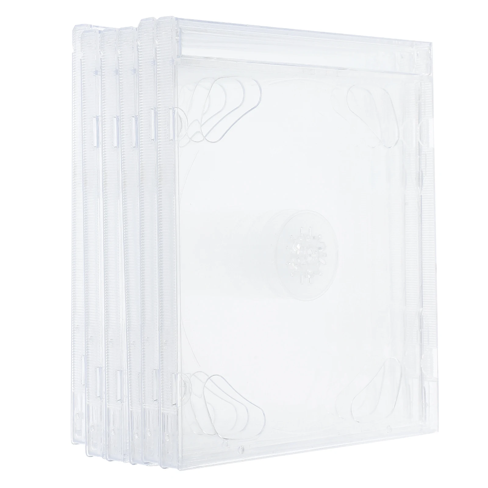 

6 Pcs CD Cases Clear DVD Storage Boxes Portable Disc Holder ganizer Reusable Travel Home Car Music Driver