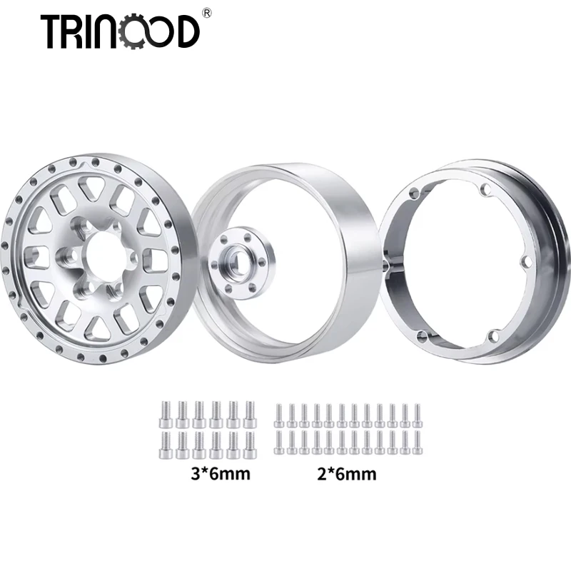 

TRINOOD Metal 1.9 Beadlock Ступица обода колеса для осевого SCX10 D90 TRX-4 1/10 Запасная часть для радиоуправляемого автомобиля