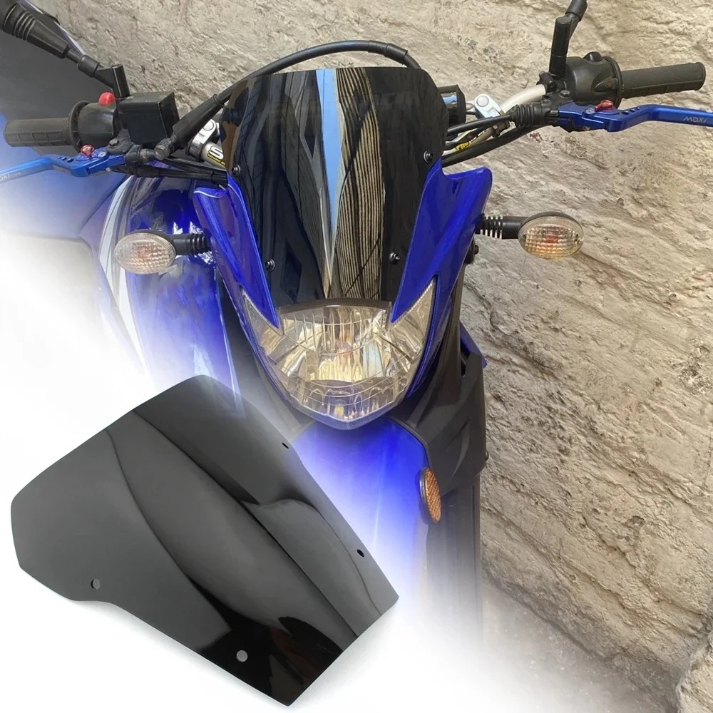 Viseira de para-brisa frontal de motocicleta, defletores aerodinâmicos, spoiler, protetor de para-brisa para yamaha xt660 x/r 04-16