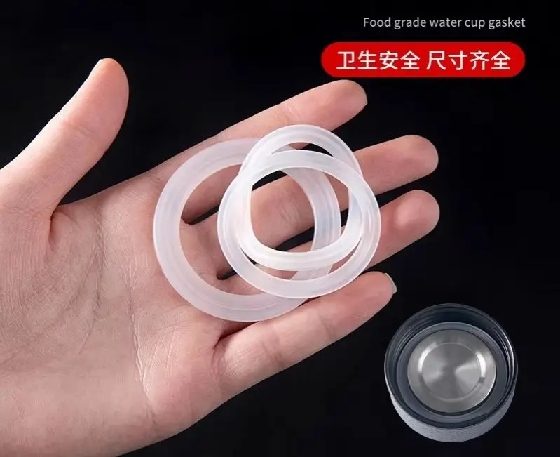 1PC Food Grade Insulated Cup, Water Cup, Sealing Ring, Rubber Ring, Silicone Gasket, Cup Cover Accessories