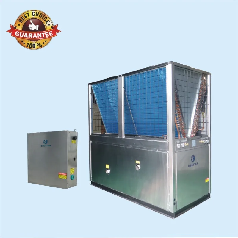 70kw Electric Commercial Outdoor Air Source EVI Low Temp Heating Stainless Steel Storage Heat Pump Water Heater For RV/Car Use