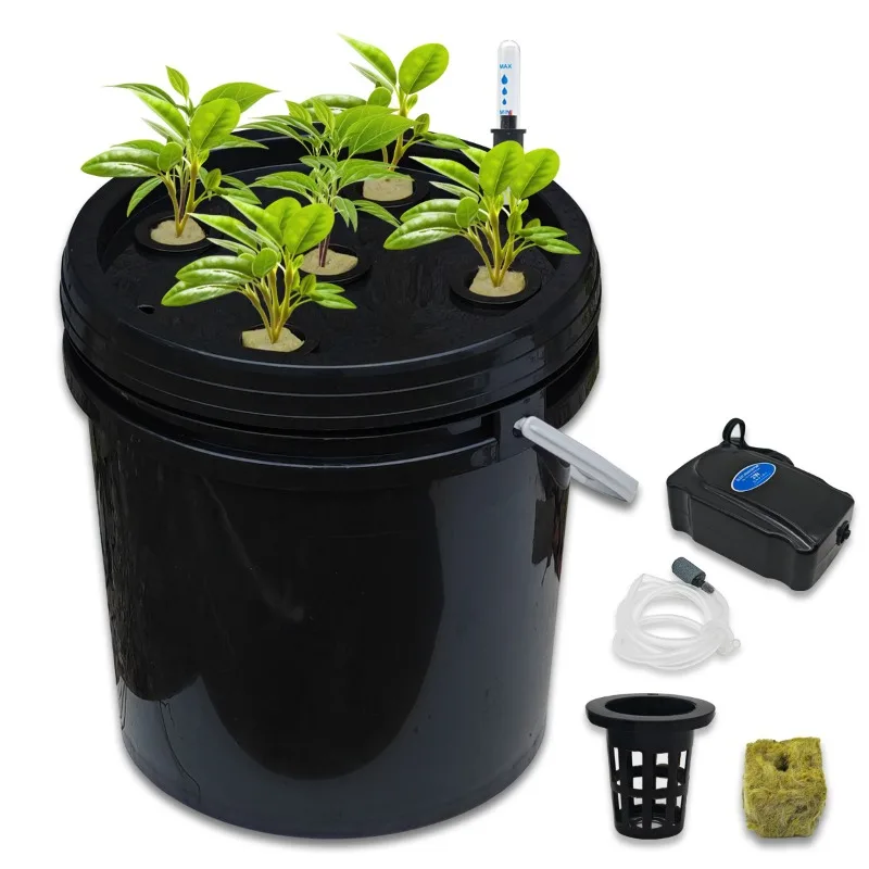 

DWC Deep Hydroponic Bucket, Home Balcony Soilless Cultivation Vegetable Equipment Garden Hydroponic Planting System
