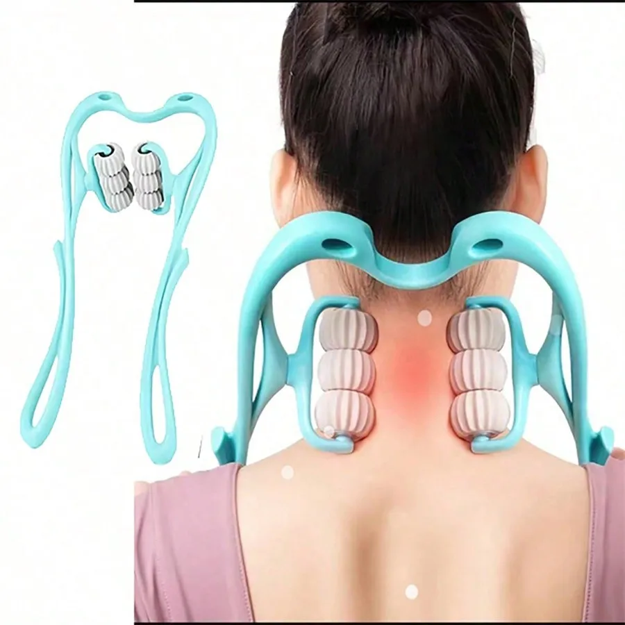 Portable And Easy To Use1pc Neck Massager, Neck Roller Suitable For Arm, Legs, Back, Neck And Shoulder Relaxer