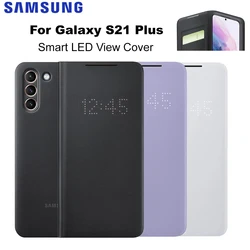 Original Smart LED View Cover For Samsung Galaxy  S21+ S21Plus  LED Wallet Flip Cover SM-G996B