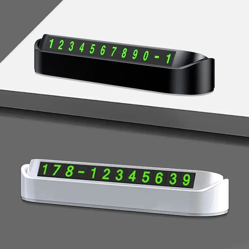 Luminous Car Temporary Parking Card Phone Number Plate Sticker for Mazda 3 BK BL Axela 2 5 CX5 CX6 CX-4 Mazda 6 GG CX-7 MX5 RX8