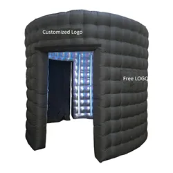 Vinfgoes opblaasbare LED 360 Photo Booth-behuizing met 24 stuks Led-lichtbuis Photo Booth-achtergrond voor bruiloft, evenement, tentoonstelling