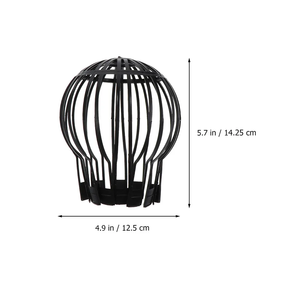 8Pcs Roof Drain Filter Cap Fine Mesh Plastic Drainage Cover Prevents Clogging Rooftop Downpipe Gutter Guard Strainer
