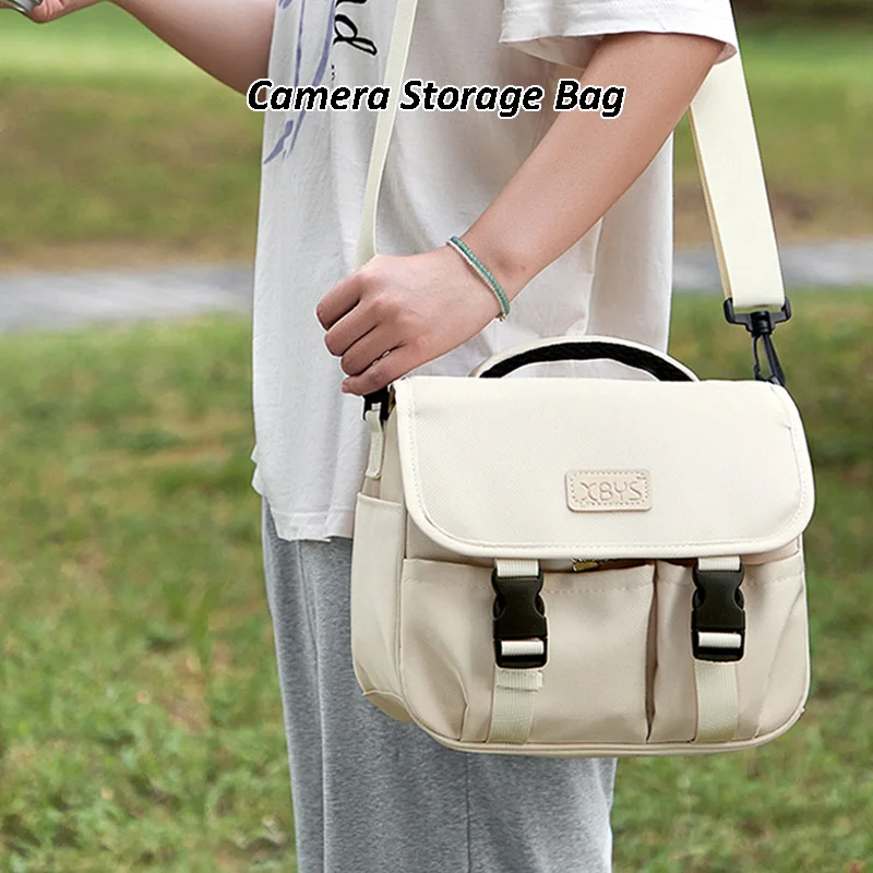 Women DSLR Camera Bag Micro Single Photography Bag Single Shoulder Camera Storage Bag for Fujifilm XS10 XT100 Sony