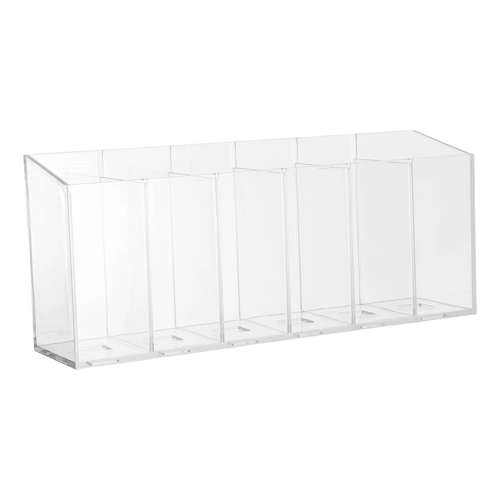 

Water Drink Packet Holder Transparent Compartment Storage Box for Tea Bag Coffee Condiment Organizer Removable Divider Beverage