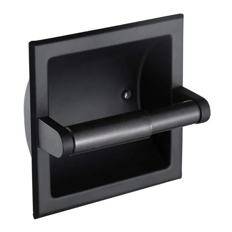 652F Practical Sturdy Stainless Steel Materials Toilet Paper Dispenser Recessed and Home Bathroom Organization Daily Use
