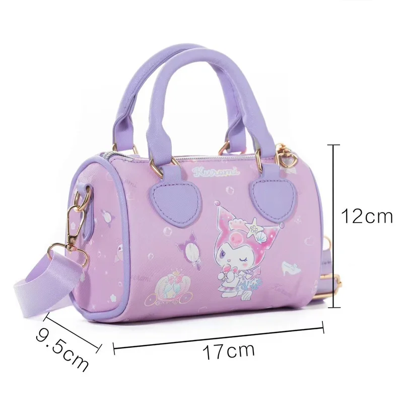 Nowy Sanrio Hello Kitty butla torebka Anime kreskówka Kuromi melodia Cinnamoroll PU skórzany portfel dla dziewczynek torba na ramię Crossbody