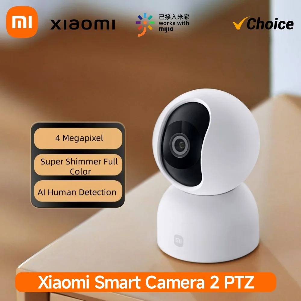 

Умная камера Xiaomi Mi 2 PTZ 360 градусов 1440P Wi-Fi CCTV IP веб-камера 2,4 ГГц 5 ГГц Полноцветный домашний монитор безопасности ребенка при слабом освещении