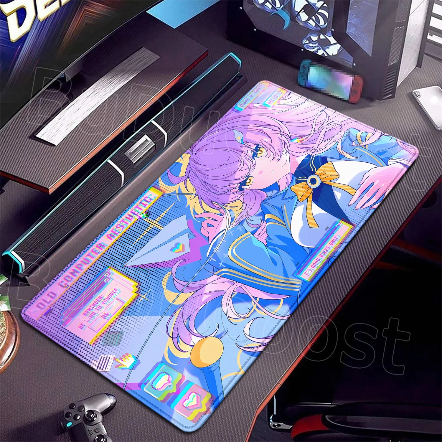 

Cute Mousepad Beautiful Anime Girl Wuthering Waves Aemeath Mouse Mat Gaming Office Non-slip Computer Mouse Pad Keyboard Desk Mat
