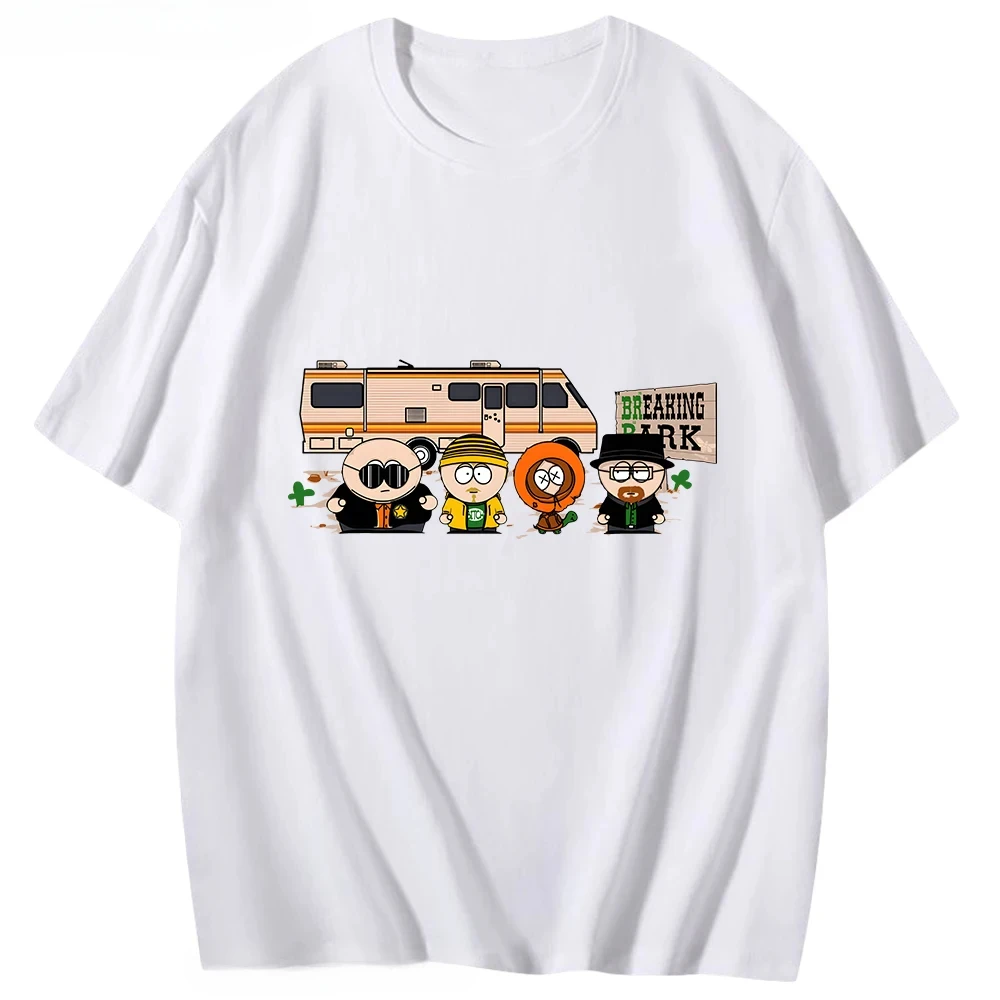 Chicken Brothers Summer Tees Top Streetwear Women's Clothing Breaking Bad Shirt Park PrintT Shirt Women's Fashion Clothing