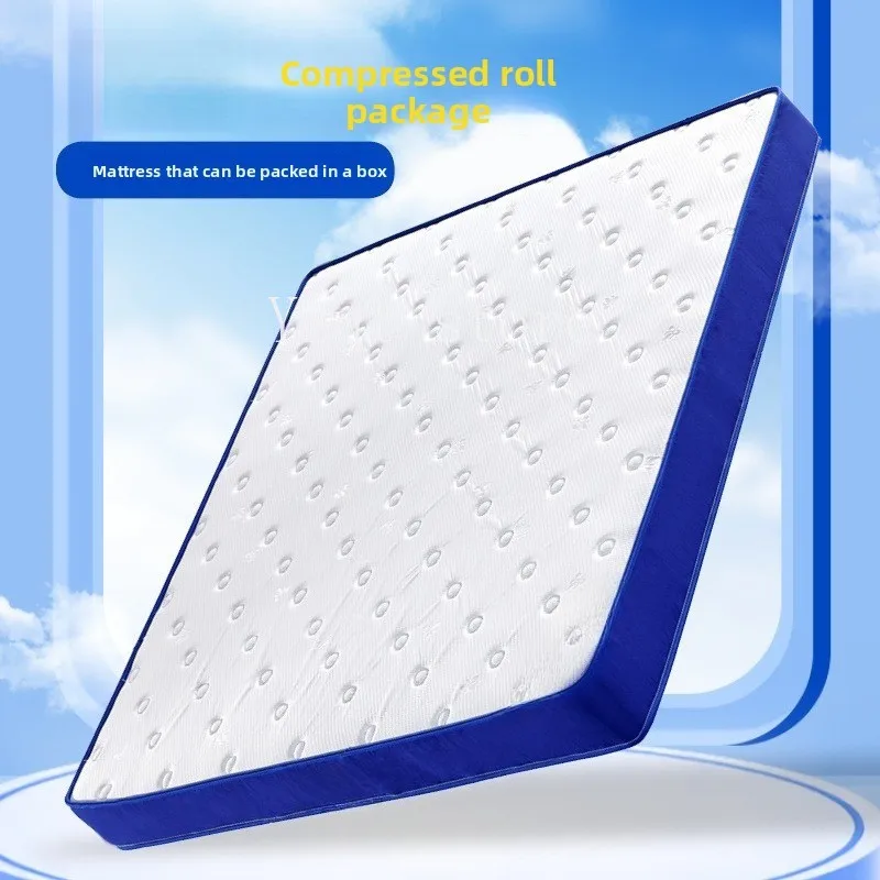 Five-star latex spring mattress Simmons mattress spine care household double hard mattress roll bag memory cotton cushion