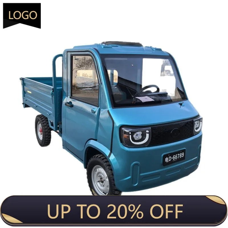 QQA The most popular electric four-wheel freight truck with a 1500W motor, a top speed of 45 km/h, suitable for adults, made in