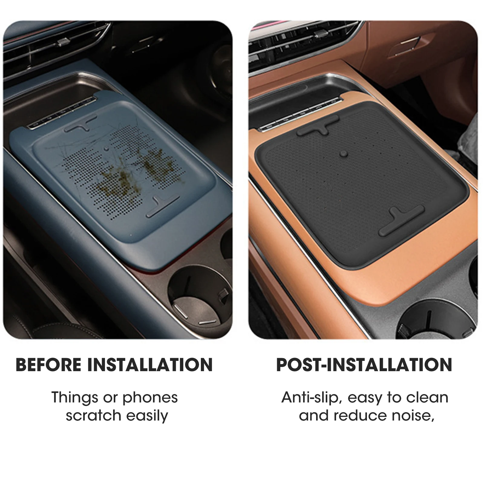 For DONGFENG Voyah Free 2024 Wireless Phone Charging Car Anti-Skid Interior Decoration Pad Silicone