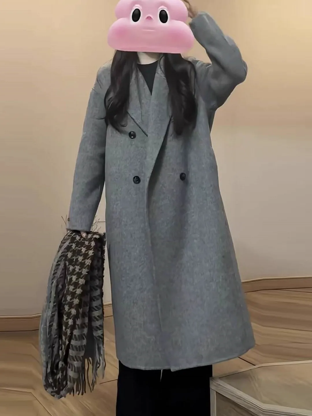 

ay Double-Sided Camere Coat Women's Mid-Length 2025 New Autumn Winter High-End Korean Sle Hepburn Woolen Outerwear