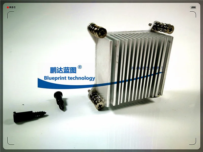 38*36*18mm cocok untuk 4cm jarak lubang 41mm chip jembatan Onboad pendingin Video Fin lembar aluminium Radiator 38*36*18mm