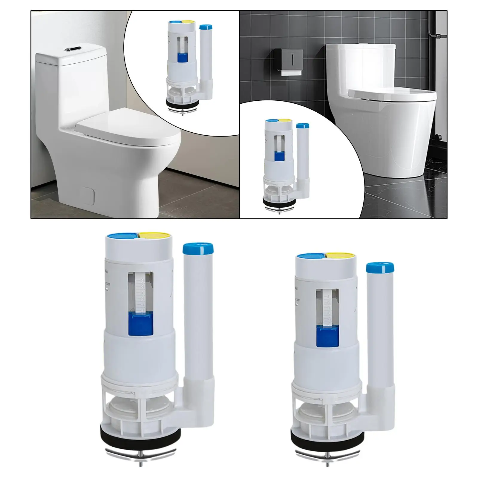 Toilet Flush Valves Universal Replacement Part Cistern Fittings High Performance Toilet Intake Valve Toilet Filling Valve