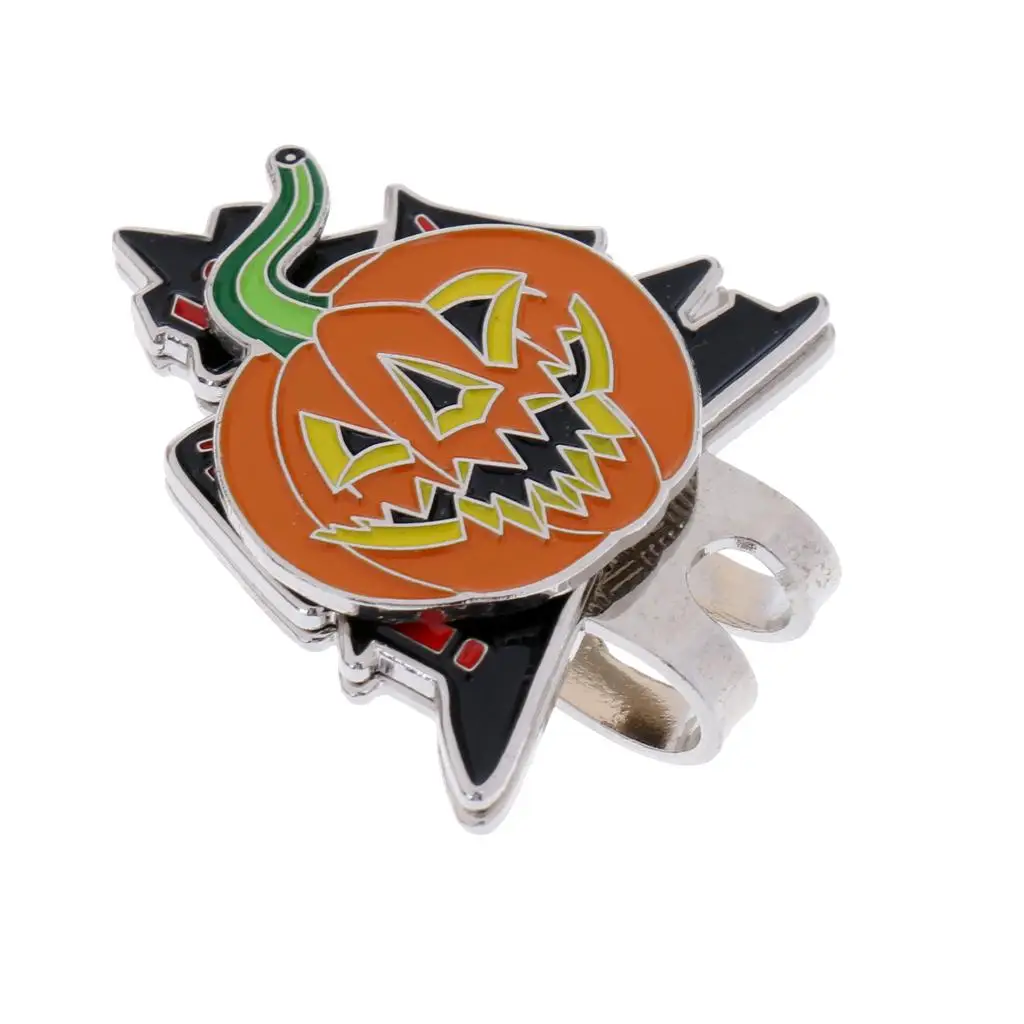 Halloween Pompoen Magnetische Cap Vizier Clip-on Golfbal Markers Golfaccessoires