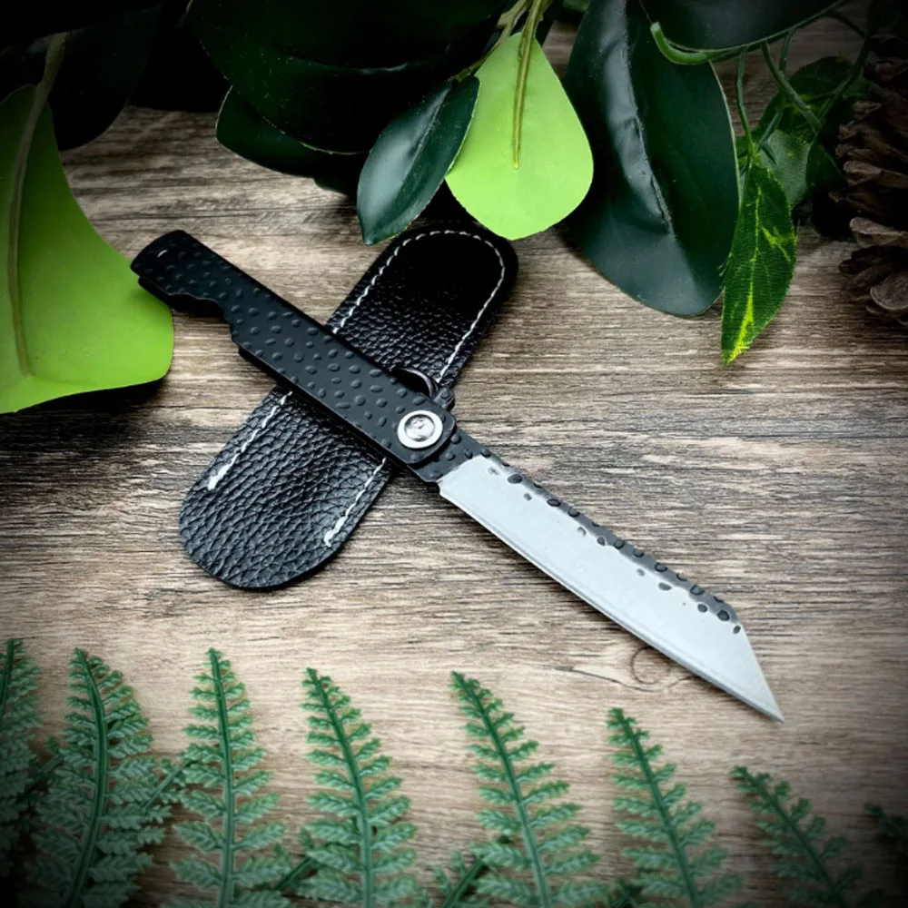Higonokami Mini Pocket Folding Knife Damascus Steel Blade Copper Handle Outdoor Tactical Camping Hunting Collection Tool 11 sold
