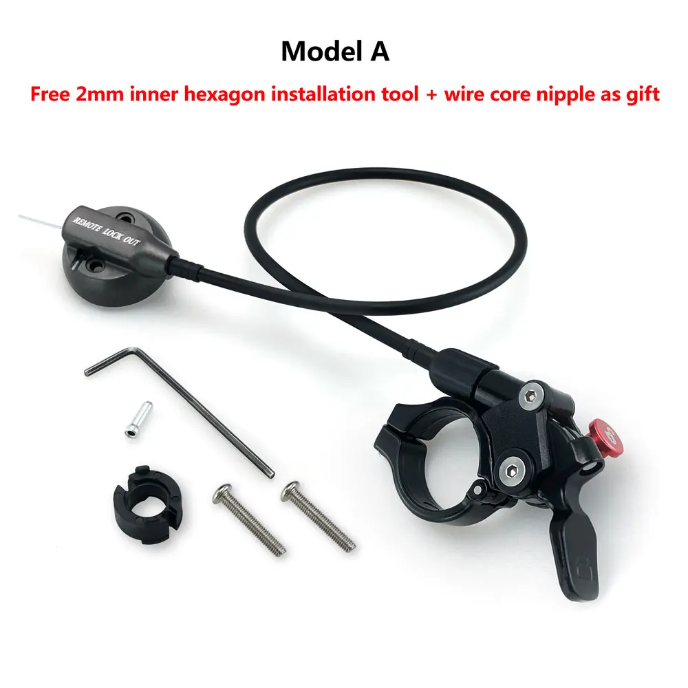MAGICBROS 26 27.5 29 Inch Bicycle Fork Remote Controller MTB Mountain Bike Fork Hydraulic Air Oil Suspension Wire Remote Lockout view 5